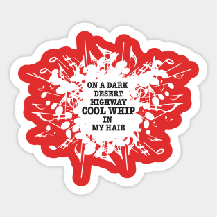 Music Lyric Misfires version 2 Sticker